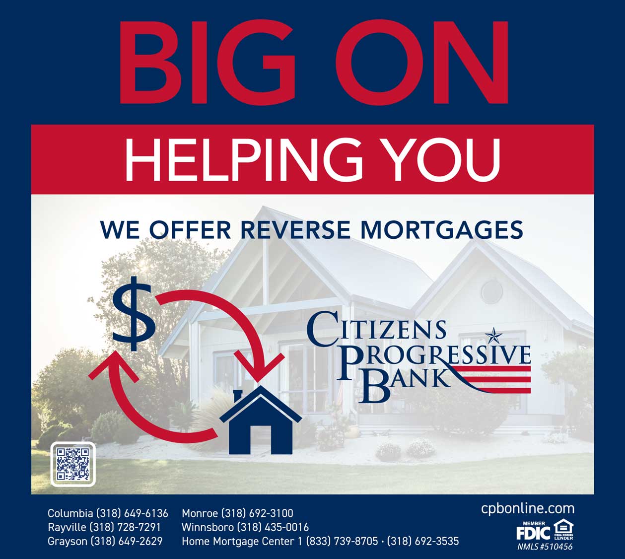 We offer reverse mortgages.